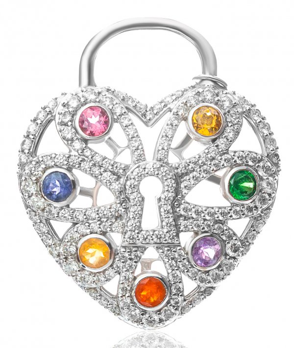Подвеска Tiffany & Co. Tiffany & Co Filigree Heart Key Pendant