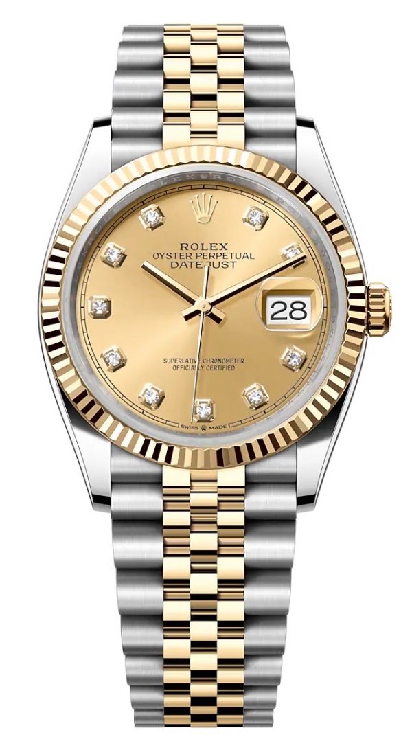 Rolex Datejust 36 mm Oystersteel & Yellow Gold