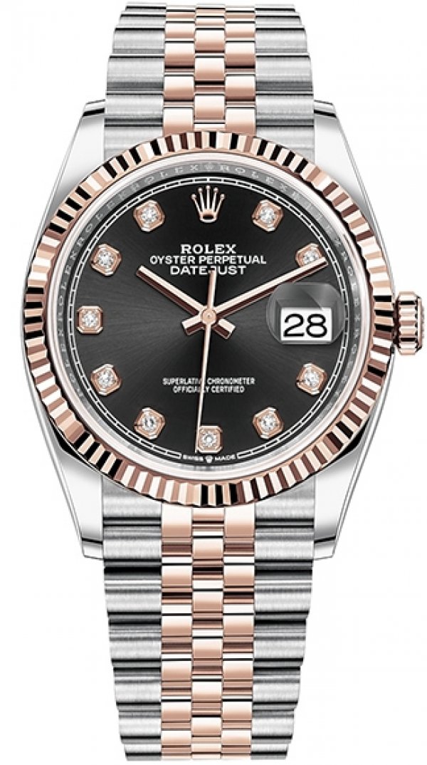 Rolex Datejust 36 mm Oystersteel and Everose gold