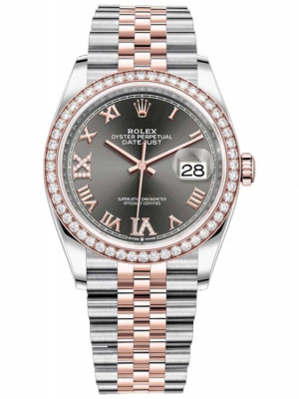 Rolex Datejust 36 mm Steel and Everose Gold