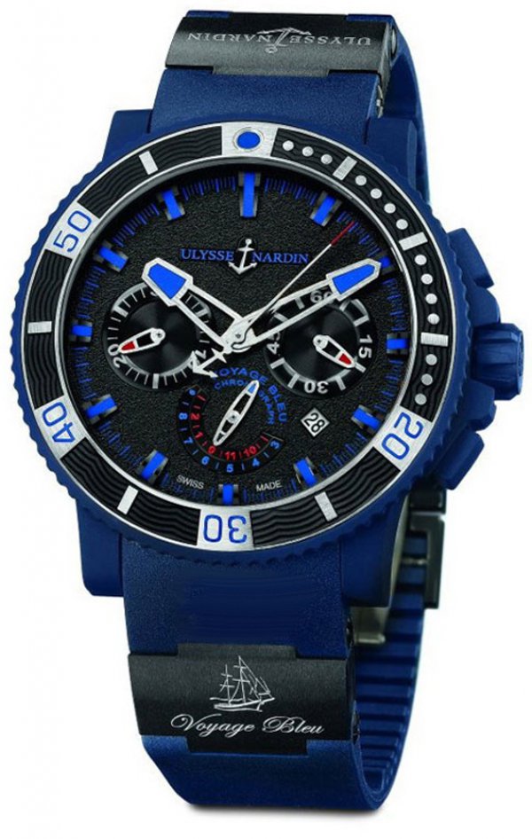 Часы Ulysse Nardin Maxi Marine Voyage Bleu 353-98 LE -3C