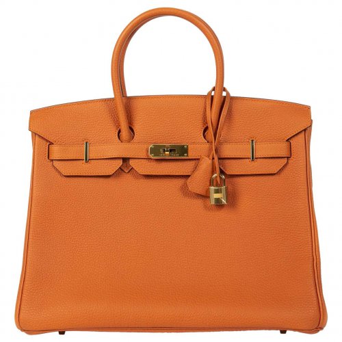 Превью товара NEW Hermès Birkin 35 Orange Togo GHW