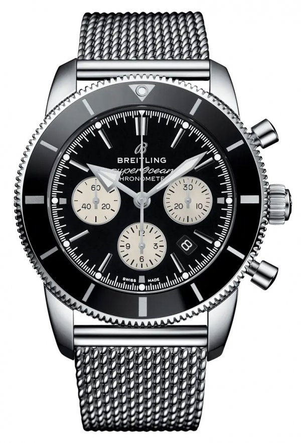 breitling-superocean-heritage-chronograph-b01-44-mm-s-serim-remeshkom Breitling Superocean Heritage Chronograph B01 44 mm с серым ремешком — изображение 1