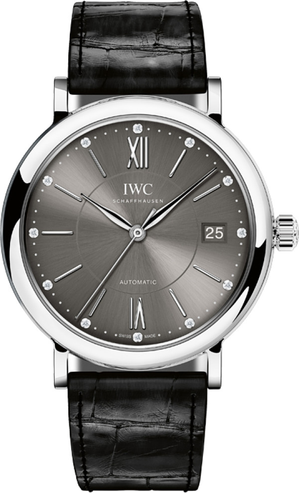 iwc-portofino-automatic-chernij-ciferblat IWC Portofino Automatic черный циферблат — изображение 1
