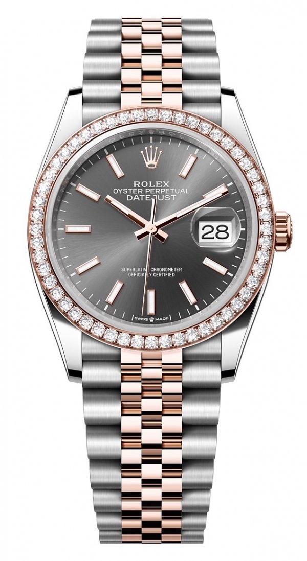 rolex-datejust-36-mm-everose-gold-diamonds Rolex Datejust 36 mm Everose Gold & Diamonds — изображение 1