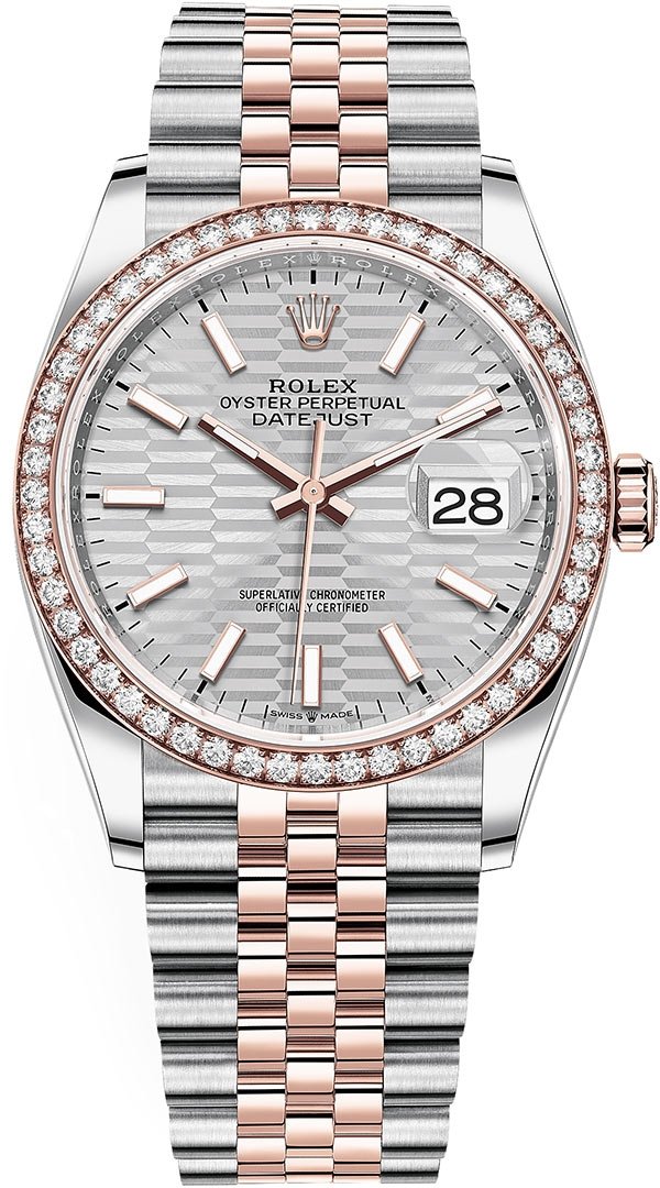 rolex-datejust-36-mm-oystersteel-everose-gold-and-diamonds Rolex Datejust 36 mm Oystersteel, Everose gold and diamonds — изображение 1