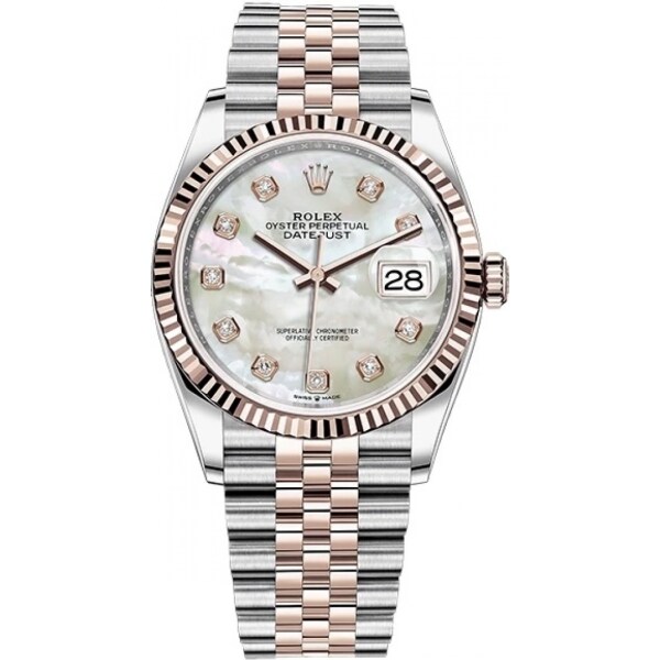 Rolex Datejust 36 mm Steel and Everose Gold