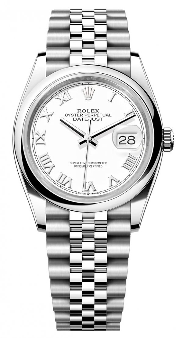 rolex-datejust-36-mm-white Rolex Datejust 36 mm White — изображение 1
